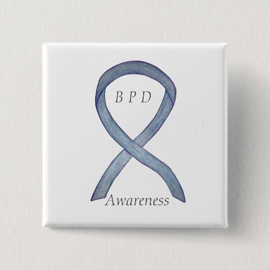 Bordline Personality Disorder (BPD) - lint spelden Vierkante Button 5,1 Cm (Voorkant)