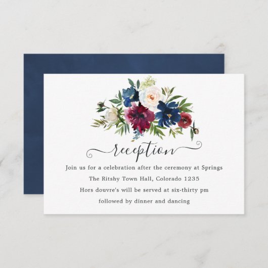 Bordo en Waterverf van de marine Informatiekaartje (Voorkant / Achterkant)