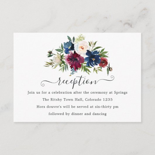 Bordo en Waterverf van de marine Informatiekaartje (Voorkant)