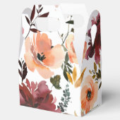 Bordo Peach Fuzz Wijnthema Bachelorette Party Bedankdoosjes (Geopend)