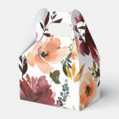 Bordo Peach Fuzz Wijnthema Bachelorette Party Bedankdoosjes (Voorkant Zijde)