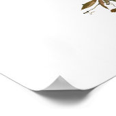 Bordo Peach Wine Tasting Vrijgezellenfeest Welkom Poster (Hoek)