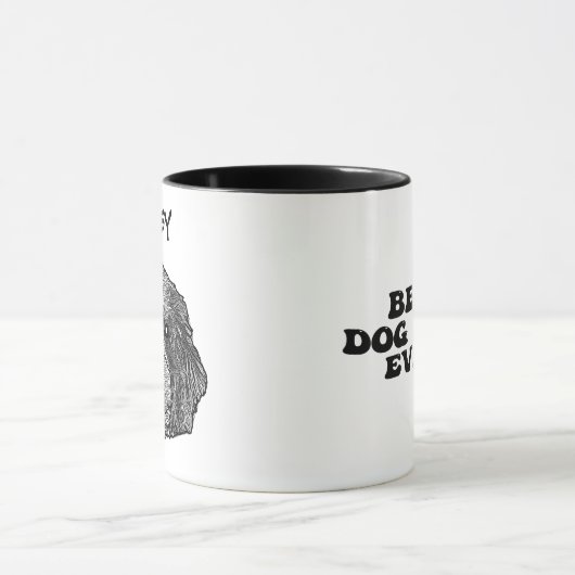 Bordoodle Hond Handtekening Gepersonaliseerd Mok (Midden)