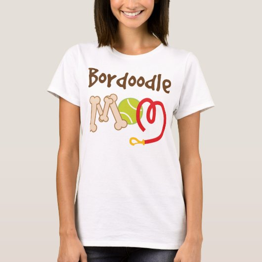 Bordoodle Hondenras Mam Gift T-shirt (Voorkant)