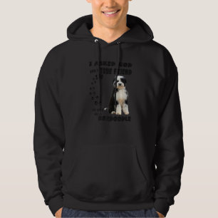Bordoodle Quote mam Papa print Cute Border Collie Hoodie