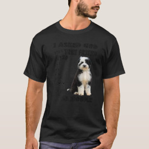 Bordoodle Quote mam Papa print Cute Border Collie T-shirt