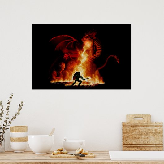 Bordox Dragon Slayer Poster (Keuken)