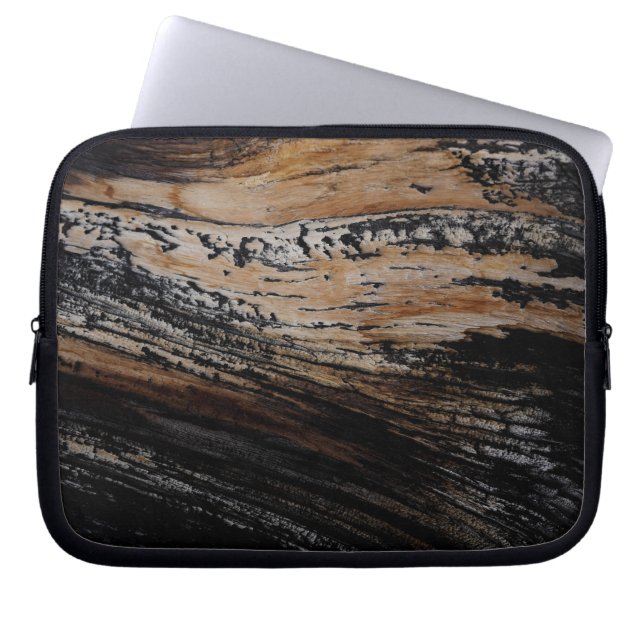 Bordrukstructuur verbrand laptop sleeve (Voorkant)