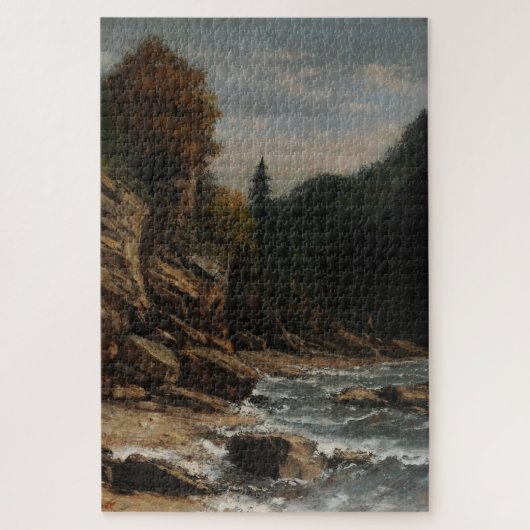 Bords du lac Léman - Gustave Courbet Legpuzzel (Verticaal)