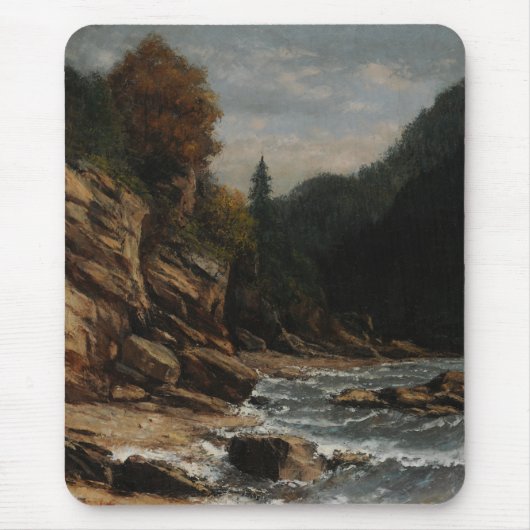 Bords du lac Léman - Gustave Courbet Muismat (Voorkant)
