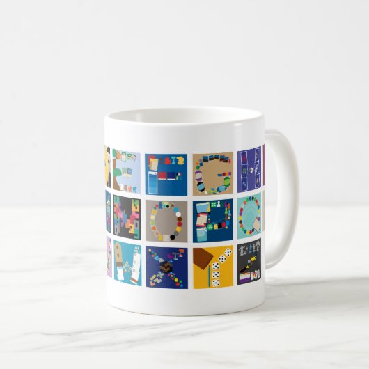 Bordspel Alphabet Mok (Voorkant rechts)