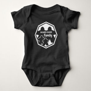 Bordspel Familie 2P2K Wit Lijst Baby Shirt