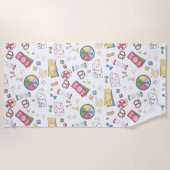 Bordspel Familie Spel Nacht Familie Strandhuis Strandlaken (Voorkant)