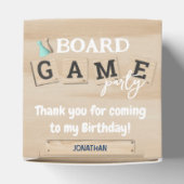 Bordspel Verjaardag Uitnodiging Bedankdoosjes (Bovenkant)