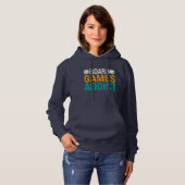 bordspel verslaafd bordspel speler spel legende hoodie (Voorkant volledig)