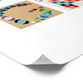 "Bordspellen" Bordspel Alfabet Poster (Hoek)