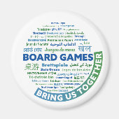 Bordspellen brengen ons bij elkaar magneet (Voorkant)