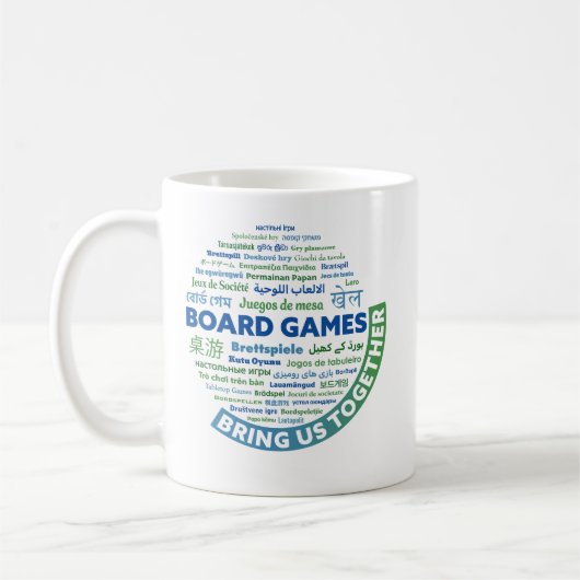 Bordspellen brengen ons samen Mok (Links)