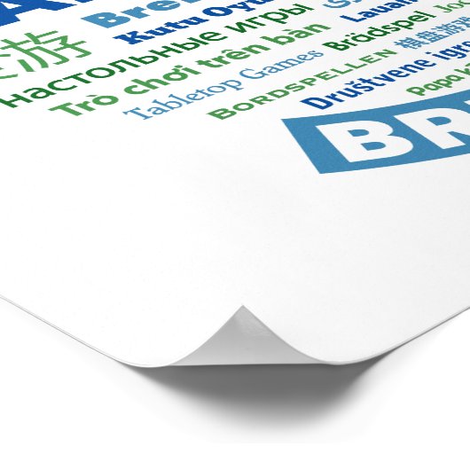 Bordspellen brengen ons samen Poster (Hoek)