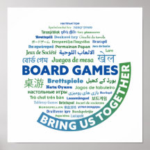 Bordspellen brengen ons samen Poster