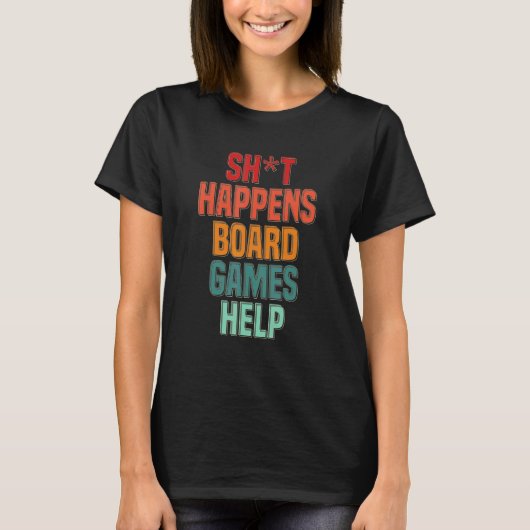 Bordspellen Helpboard Game Board Gamer Tafelblad T-shirt (Voorkant)