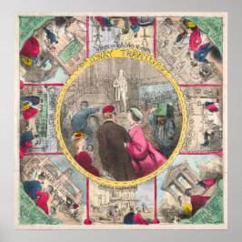  bordspellen - Kunstdruk Poster