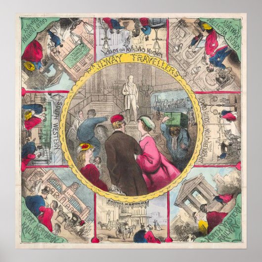  bordspellen - Kunstdruk Poster (Voorkant)