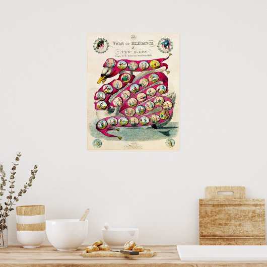  bordspellen - Kunstdruk Poster (Keuken)