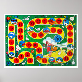  bordspellen - Kunstdruk Poster