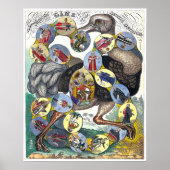  bordspellen - Kunstdruk Poster (Voorkant)