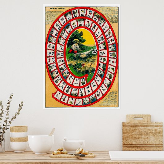  bordspellen - Kunstdruk Poster (Keuken)