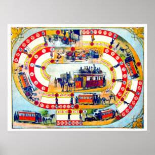  bordspellen - Kunstdruk Poster
