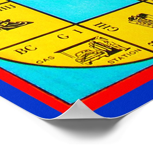  bordspellen - Kunstdruk Poster (Hoek)