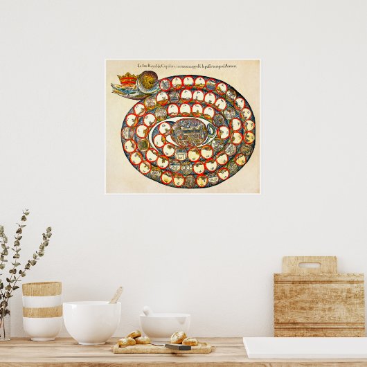  bordspellen - Kunstdruk Poster (Keuken)