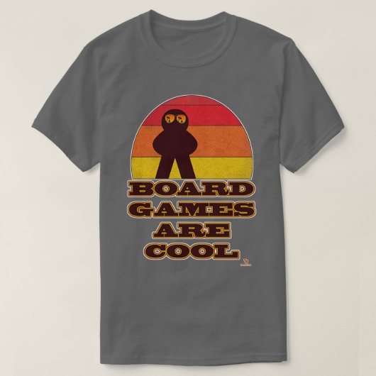 Bordspellen zijn Cool Fun Meeple Hipster T-shirt (Design voorkant)