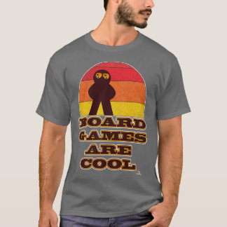 Bordspellen zijn Cool Fun Meeple Hipster T-shirt