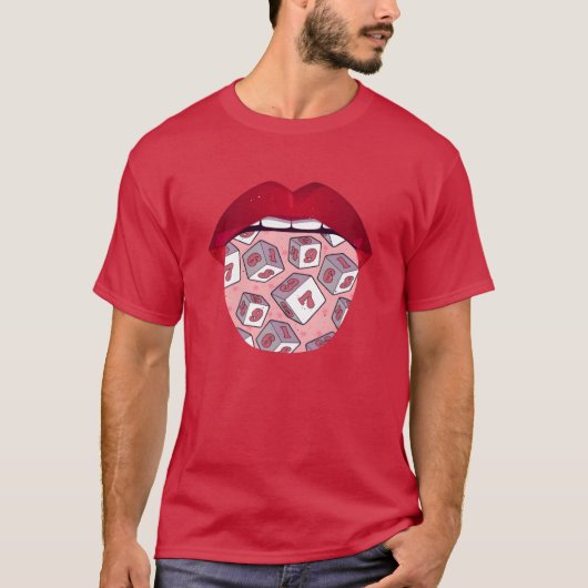 Bordspellenongue vintage t-shirt (Voorkant)