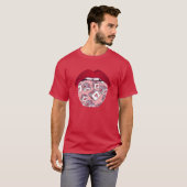 Bordspellenongue vintage t-shirt (Voorkant volledig)