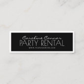 Borduurballon voor feestballon (zwart en wit) mini visitekaartje (Voorkant)