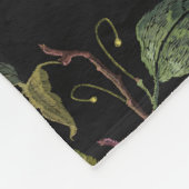 Borduurbloemen en vlinders, naadloos fleece deken (Hoek)