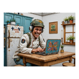 borduurchaosscene perfect poster