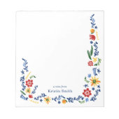 Borduurde flessen notitieblok (Voorkant)