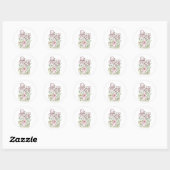 Borduurde Iris-Sticker Ronde Sticker (Vel)