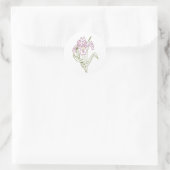 Borduurde Iris-Sticker Ronde Sticker (Tas)