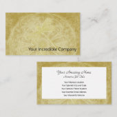 Borduurde libellen op gouden mandala visitekaartje (Voorkant / Achterkant)