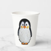 Borduurde pinguïn - Kruissteek door Calli Papieren Bekers (Voorkant)