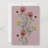 Borduurde Vrijgezellenfeest Folie Kaart (Achterkant)