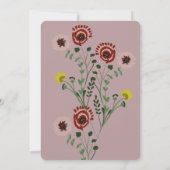 Borduurde Vrijgezellenfeest  Folie Kaart (Achterkant)