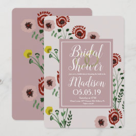 Borduurde Vrijgezellenfeest  Folie Kaart