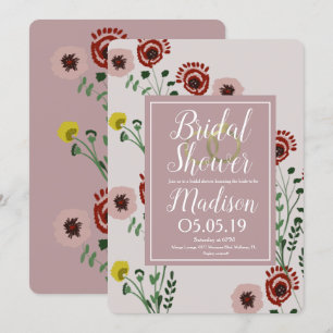 Borduurde Vrijgezellenfeest  Folie Kaart